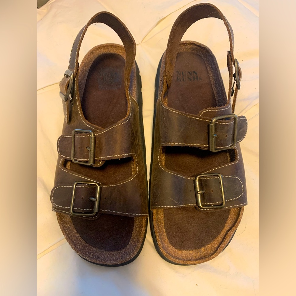 NWOT, Nunn Bush Men Sandals, brown, size 9